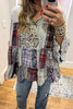 A Day With Friends Oversized Loose Fit Blouse - Gray