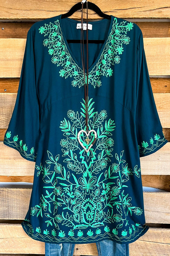 AHB EXCLUSIVE: Put Yourself First Tunic - Teal