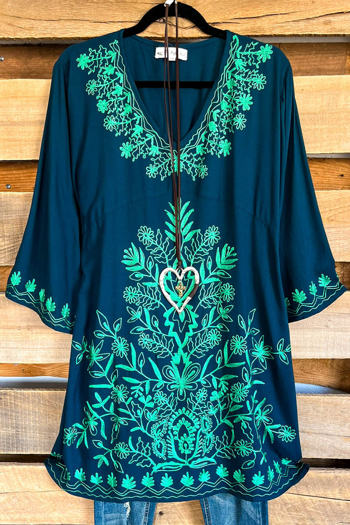 AHB EXCLUSIVE: Put Yourself First Tunic - Teal