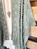 Boho Vibes Oversized Kimono - Sage