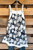 Tailored Touch Dress - Navy - 100% COTTON