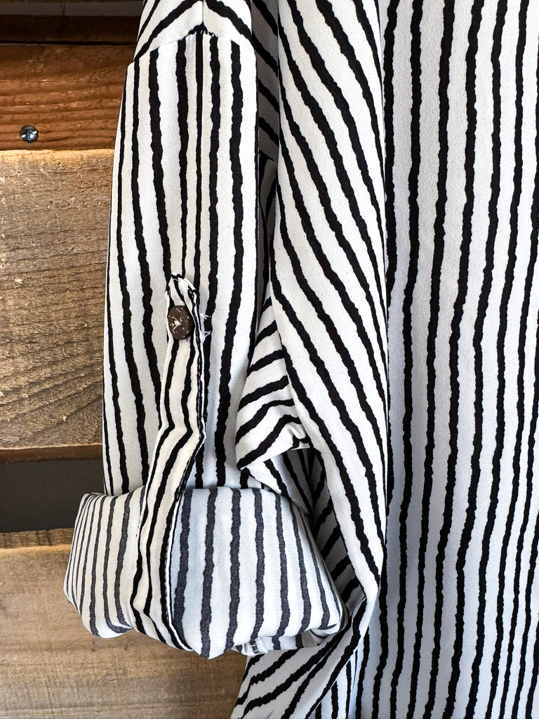 Reading Between The Lines Tunic - White