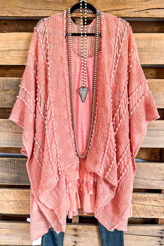 Set The Bar High Poncho/Kimono - Grey