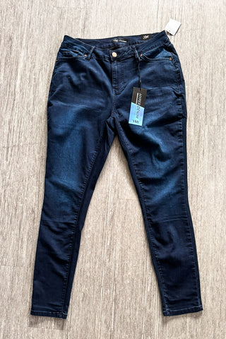 Sustainable High-Rise Bootcut Jean - Dark Wash - TUMMY CONTROL