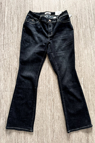 Sustainable High-Rise Bootcut Jean - Dark Indigo - TUMMY CONTROL - MADE IN USA