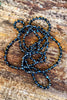 Long Beaded Necklace - Graphite
