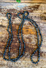 Long Beaded Necklace - Graphite