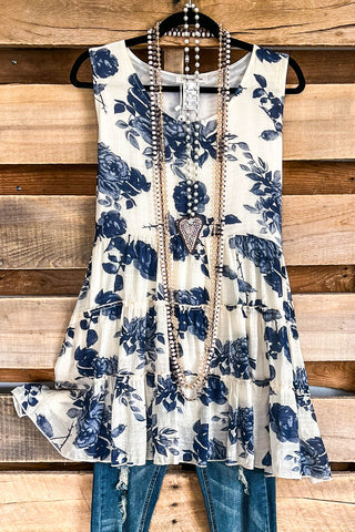 AHB EXCLUSIVE: Wide Awake Vest - Ivory/Floral