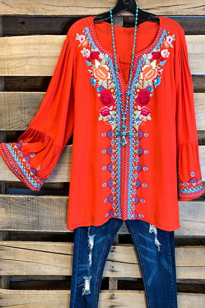 AHB EXCLUSIVE: Give Me a Little Time Top - Red..