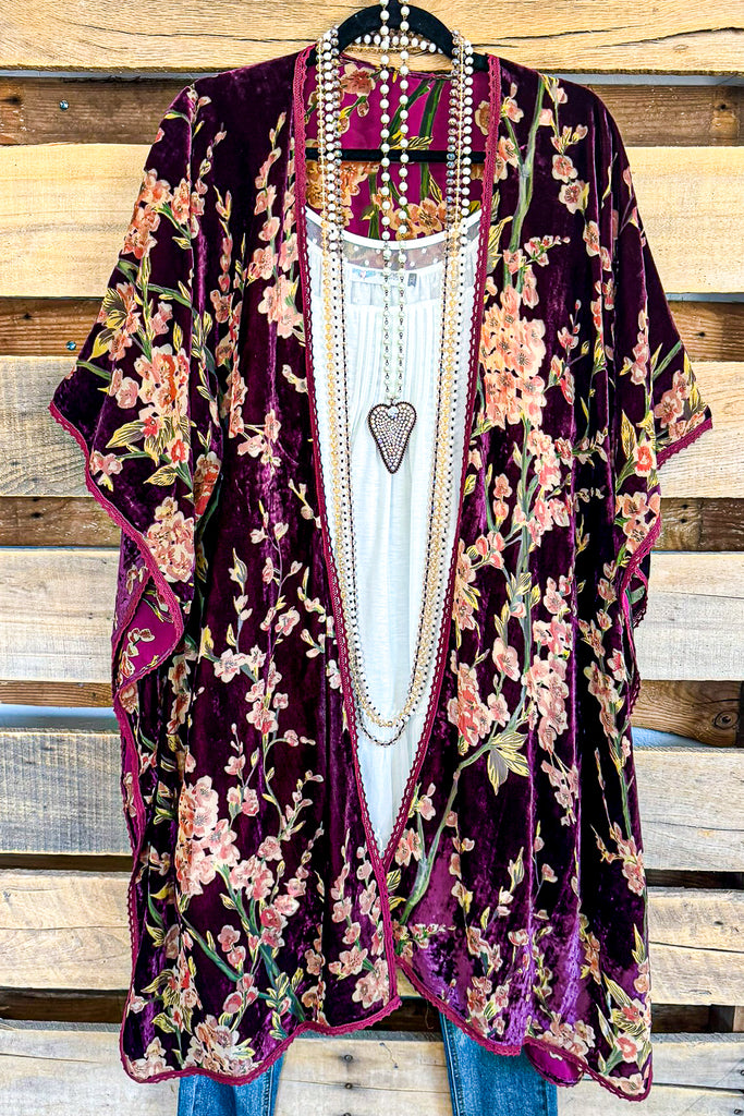 Elevating My Look Kimono - Berry