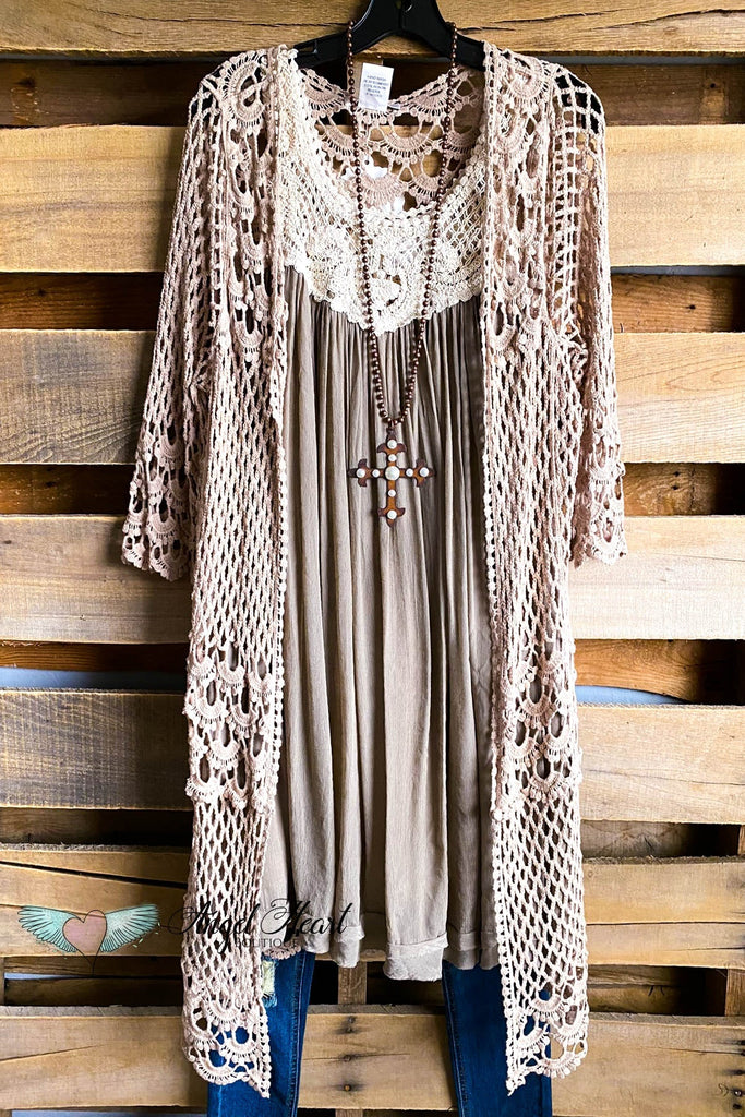 AHB EXCLUSIVE: Simple Kind of Love Duster - Mocha - 100% COTTON