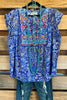 Bunches Of Love Top - Royal - SALE
