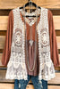 AHB EXCLUSIVE: Seaside Road Trip Crochet Vest - Beige - 100% COTTON