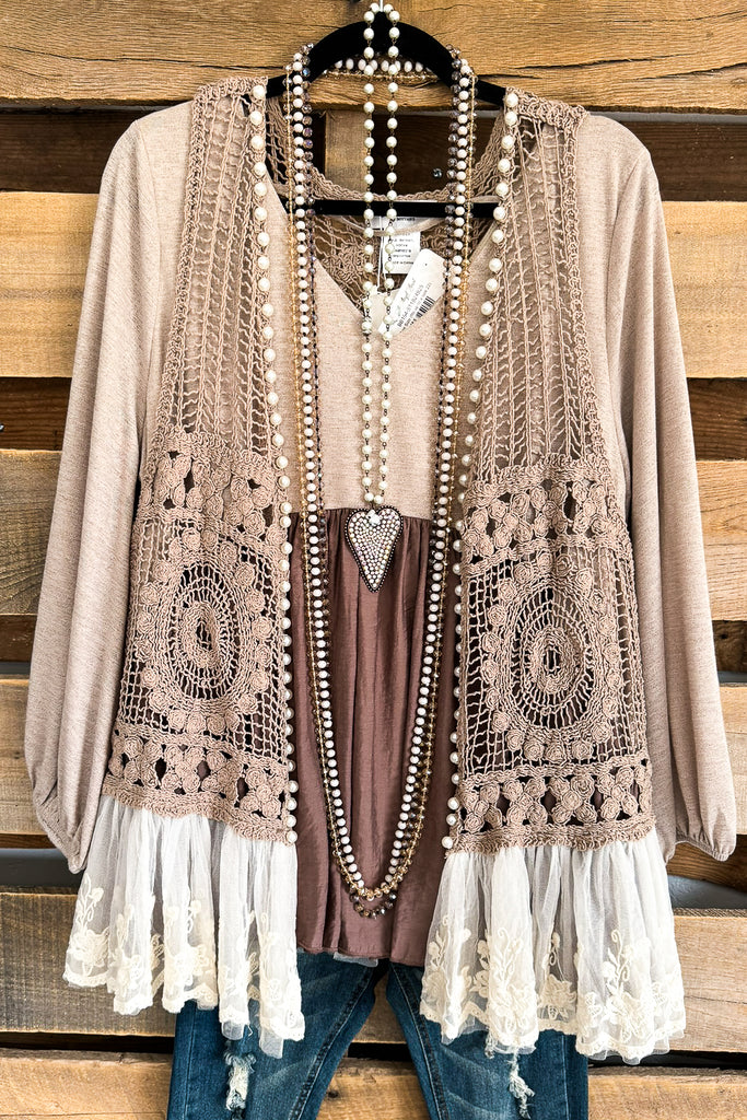 AHB EXCLUSIVE:  Only The Young Vest - Mocha -100% COTTON