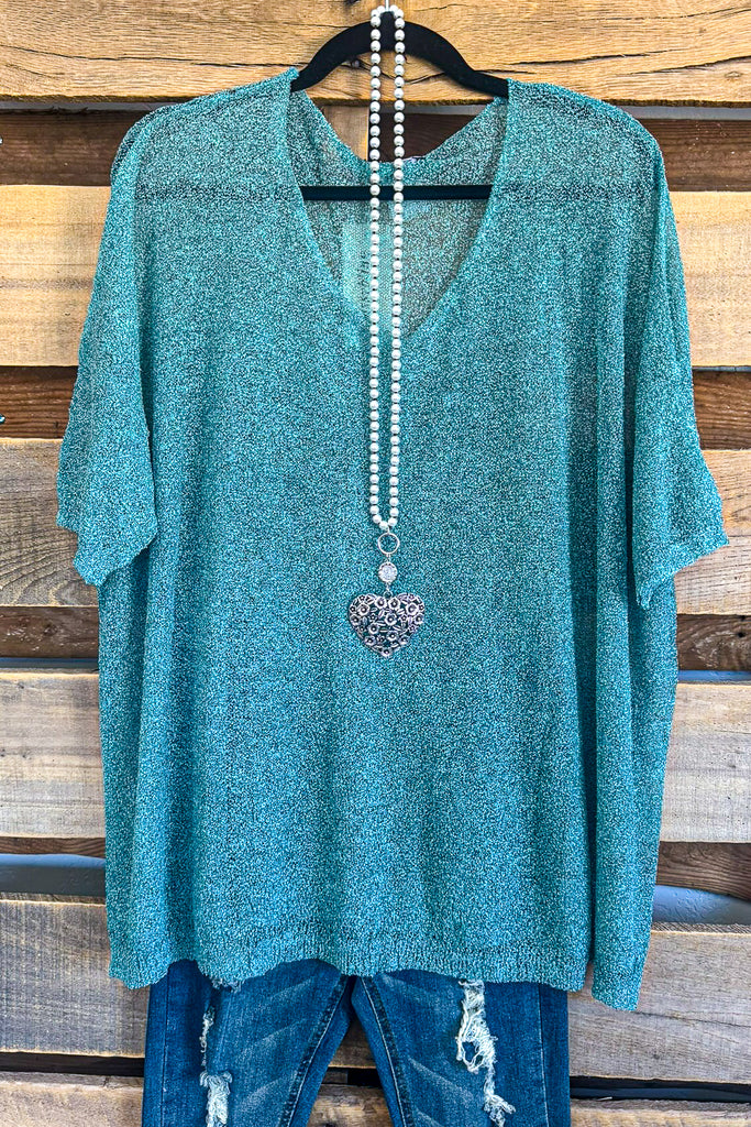 Sheer Bliss Sheer Top - Blue
