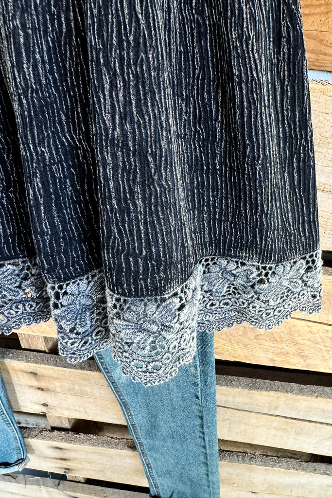 One More Chance Tunic - Charcoal