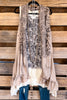 AHB EXCLUSIVE: Counting the Stars Vest - Taupe/Rose Leo