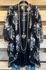 Floral Soul Cardigan - Black/Mint