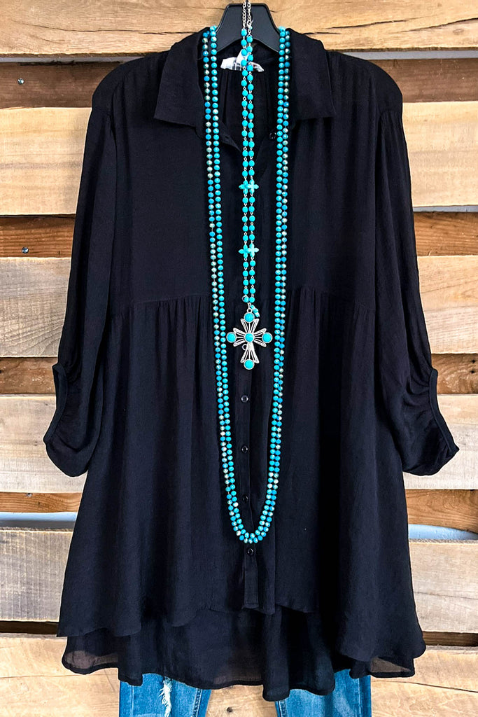 Confidence Is Everything Tunic - Black  - SALE