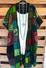 Where The Moon Shines Kimono - Green  - 100% Cotton