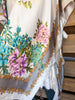 Silky Peony Kimono - Pink/Yellow