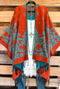 City Chic Poncho - Orange