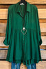 Confidence Is Everything Tunic - Forest Green