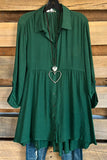 Confidence Is Everything Tunic - Forest Green