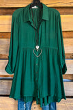 Confidence Is Everything Tunic - Forest Green