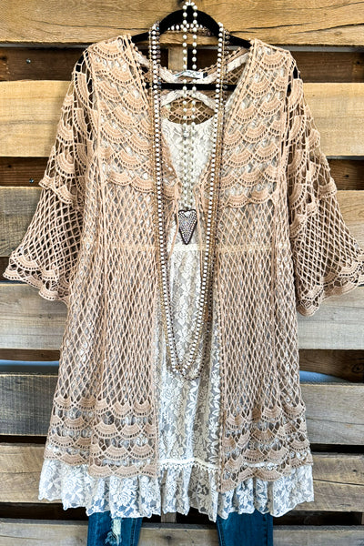 AHB EXCLUSIVE: The Chosen And Beautiful Cardigan - Taupe - 100% COTTON