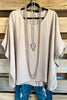 Casual Impressions Top - Taupe