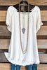 On Good Terms Tunic - Oatmeal - Linen Cotton Blend
