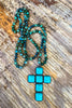 Embrace The Love Cross Necklace -  Green