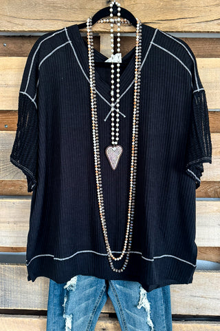 AHB EXCLUSIVE: Midnight Rose Blouse - Black