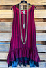 For The Sake Of Love Dress - Burgundy