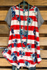 Red, White And True Dress - Red