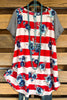 Red, White And True Dress - Red