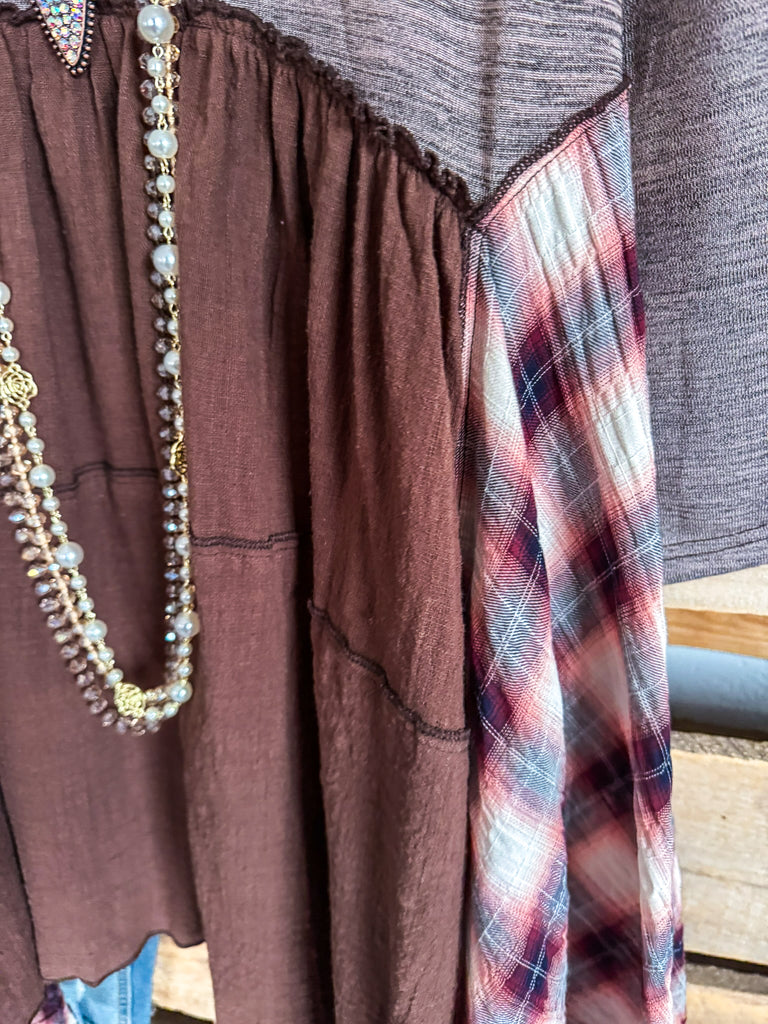 Something A Little Extra Tunic/Dress - Multi Brown