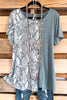 Down To The Buttons Top - Olive