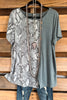 Down To The Buttons Top - Olive