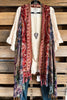 Variations Of Love Thick Stich Vest Kimono - Multi