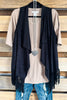 The Perfect Outlook Fringe Vest - Black - 100% COTTON