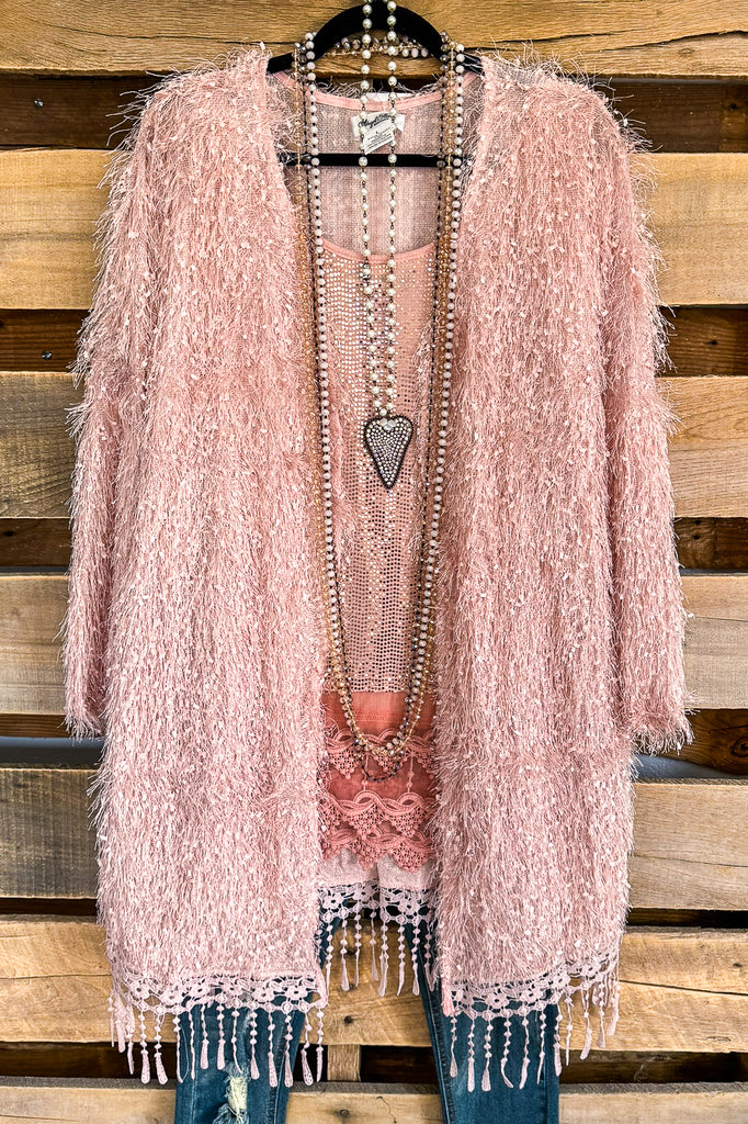 AHB EXCLUSIVE: When In Love Cardigan - Pink