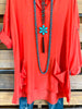 Tropical Paradise Tunic - Coral