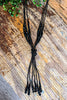 Knotted With Beauty Necklace - Black