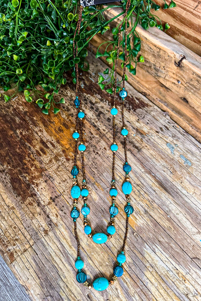 Moonlight Muse Necklace - Aqua