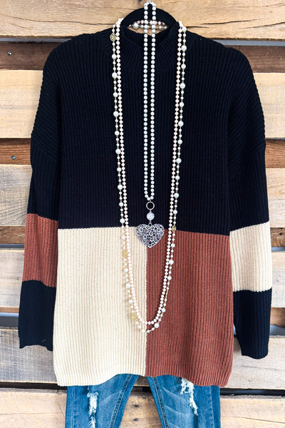 Deleted Scenes Sweater - Black/Mocha