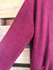 Behind The Gossip Cardigan - Wine