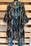 AHB EXCLUSIVE: More Than Just a Friend Lace Kimono - Brown/Greyish