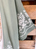 Floral Vine Oversized Kimono - Sage